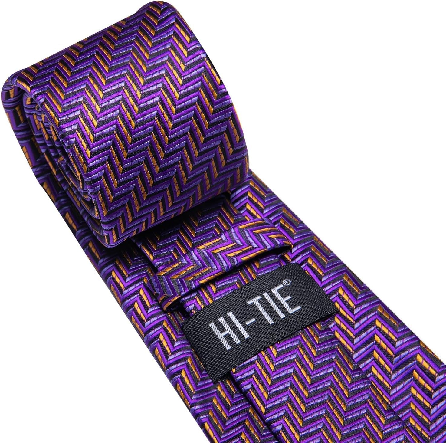 Mens 70 Inches Tie Set Extra Long Necktie with Cufflinks Handkerchief for Big and Tall Men Business Wedding