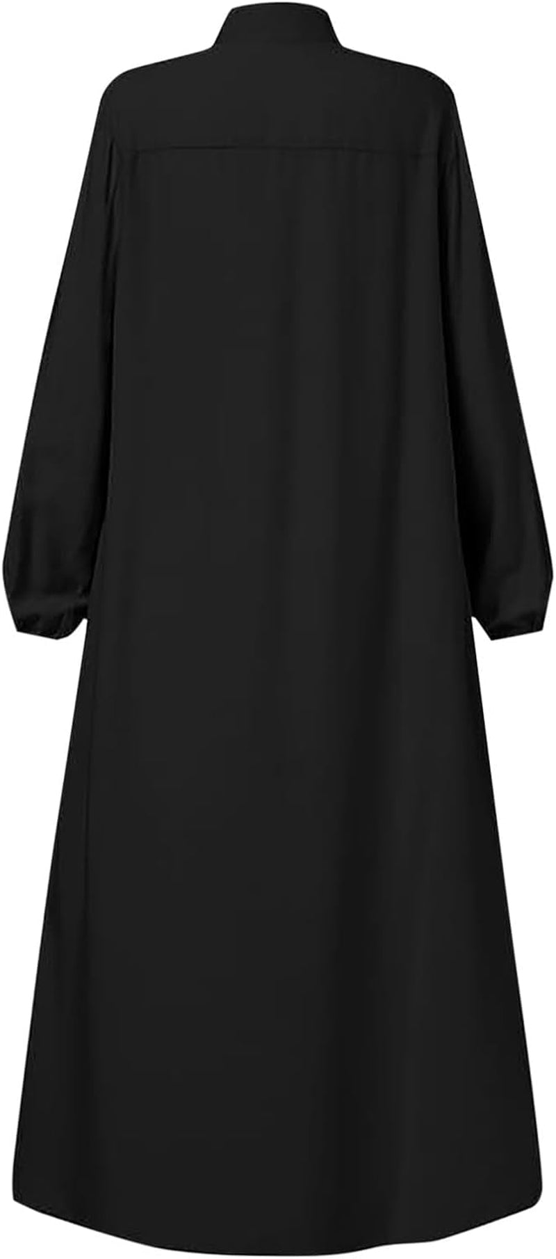 Women'S Chiffon Kaftan Abaya Dress Muslim Long Sleeve Self Tie Flowy Maxi Dress Abaya Casual Dress Dubai Outfits