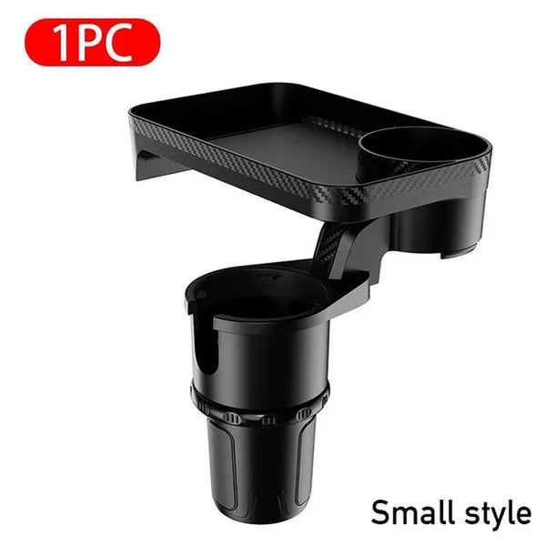 Multifunctional Car Cup Holder with Detachable Tray 360° Rotating Adjustable Car Food Eating Tray Table 3in1 Car Seat Cup Holder Water Bottle Drink Coffee Cleanse Storage