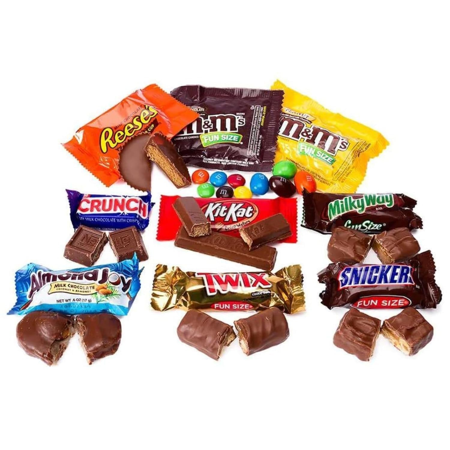 Halloween,Holiday Bulk Ulitmate Chocolate Classic MARS Candy Snack Bars 3.5 Lbs Individually Wrapped Mini Fun Size Candies Variety Bulk Mix (56 Oz) Made in America (USA)