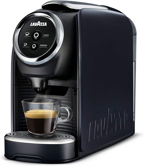 BLUE Classy Mini Single Serve Espresso Coffee Machine LB 300, 5.3" X 13" X 10.2" 2 Coffee Selections: Simple Touch Controls, 1 Programmable Free Dose and 1 Pre-Set