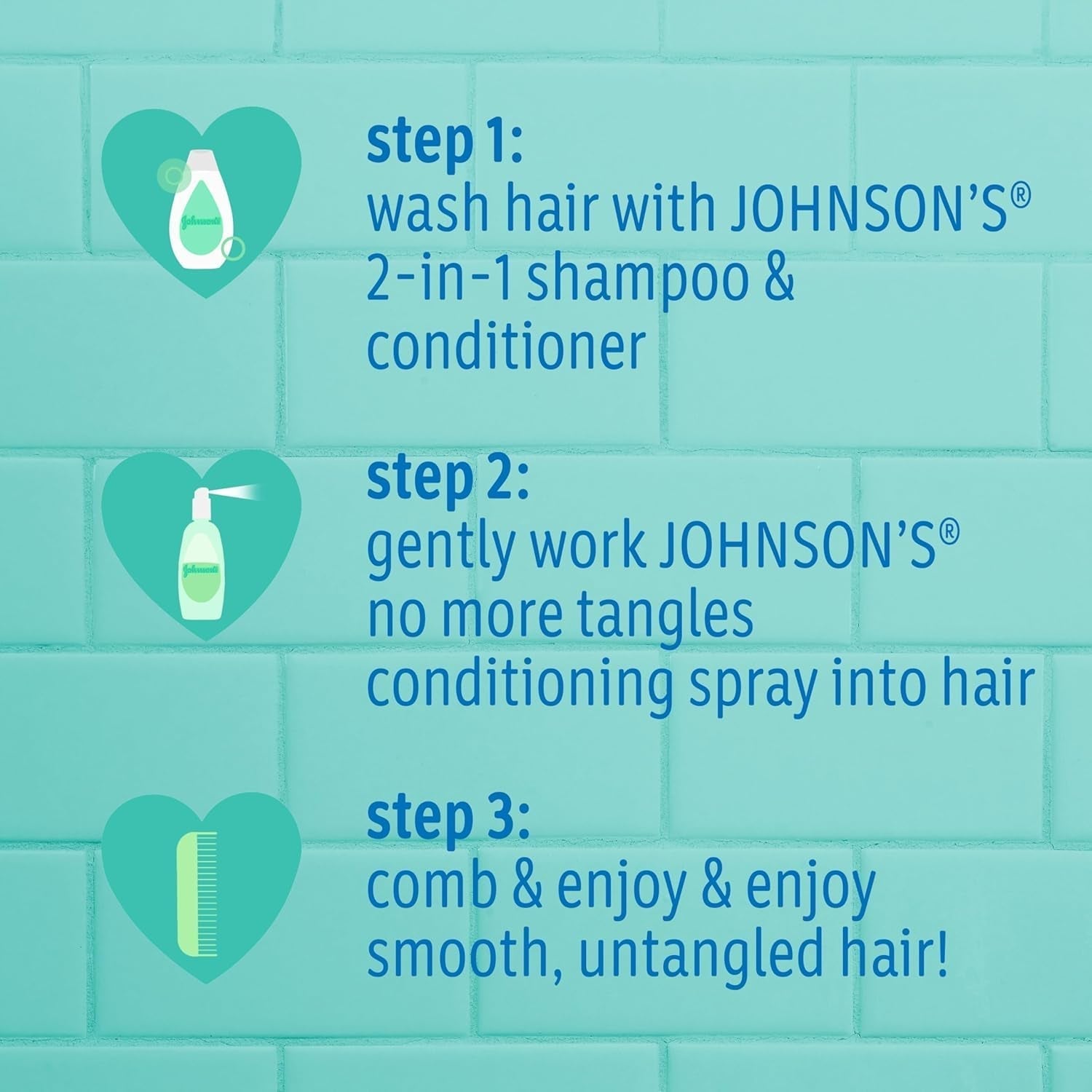 Johnson'S No More Tangles Toddler & Kids Detangling Spray to Unlock Knots in Hair, Hypoallergenic & Paraben-Free, No More Tears Tear-Free Formula for Wet or Dry Hair, 10 Fl. Oz
