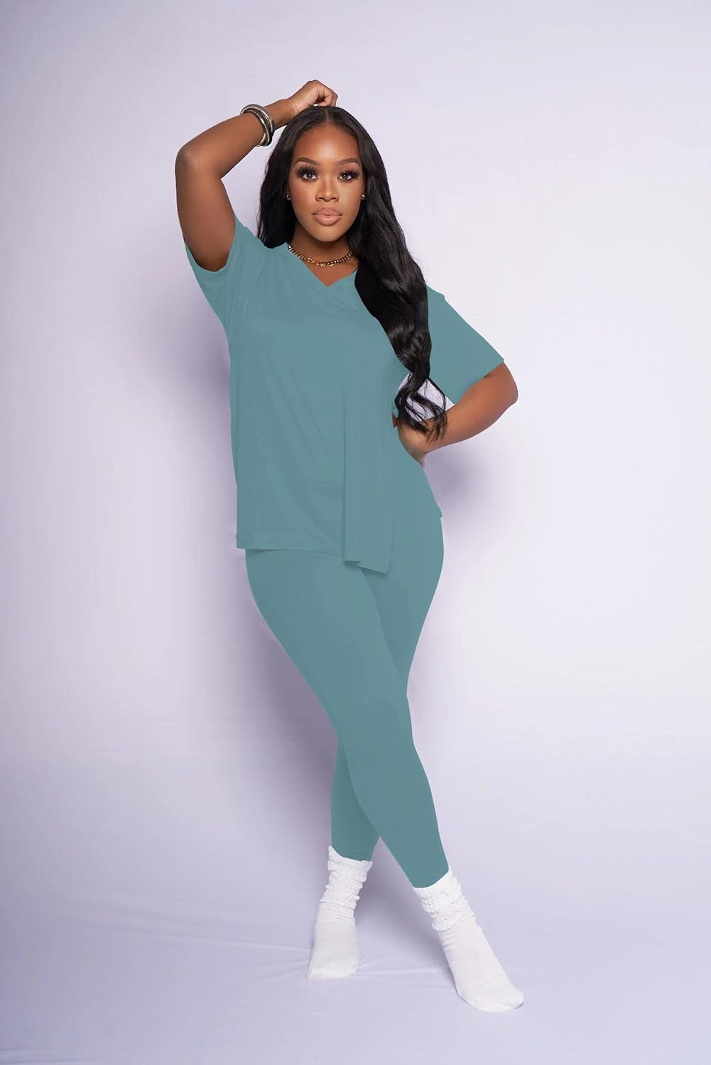 Lounge Sets for Women Two Piece Outfits Pullover Tops and Long Pants Tracksuit Sweatsuits