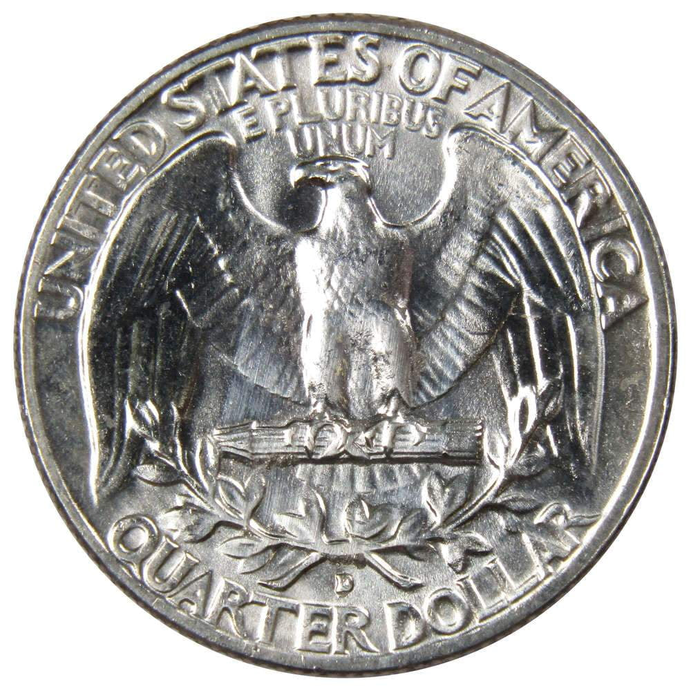 1961 D Washington Quarter BU Uncirculated Mint State 90% Silver 25C US Coin Master Coins