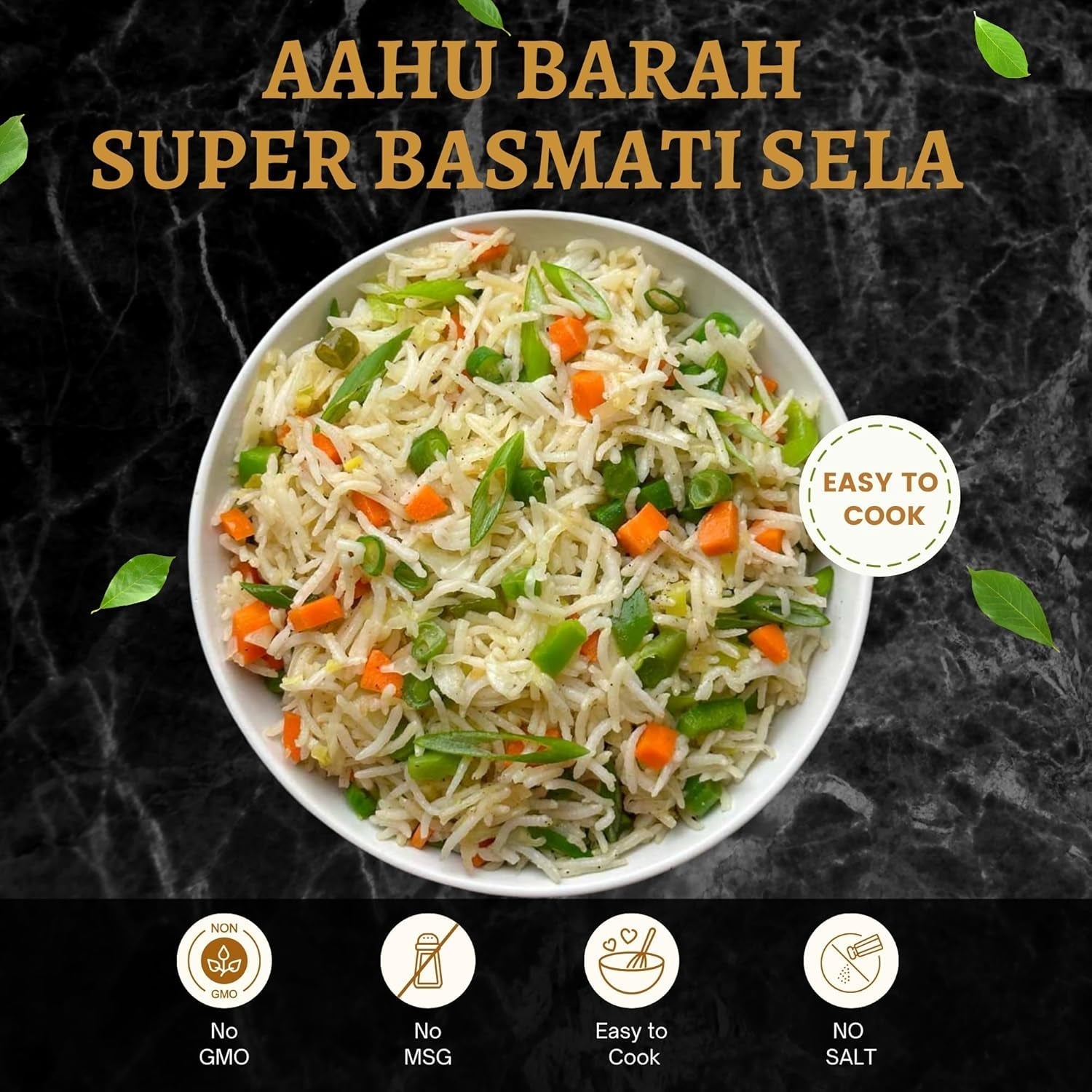 Basmati Sela Rice - Extra-Long Grain for Superior Culinary Delights 10Lb Pack