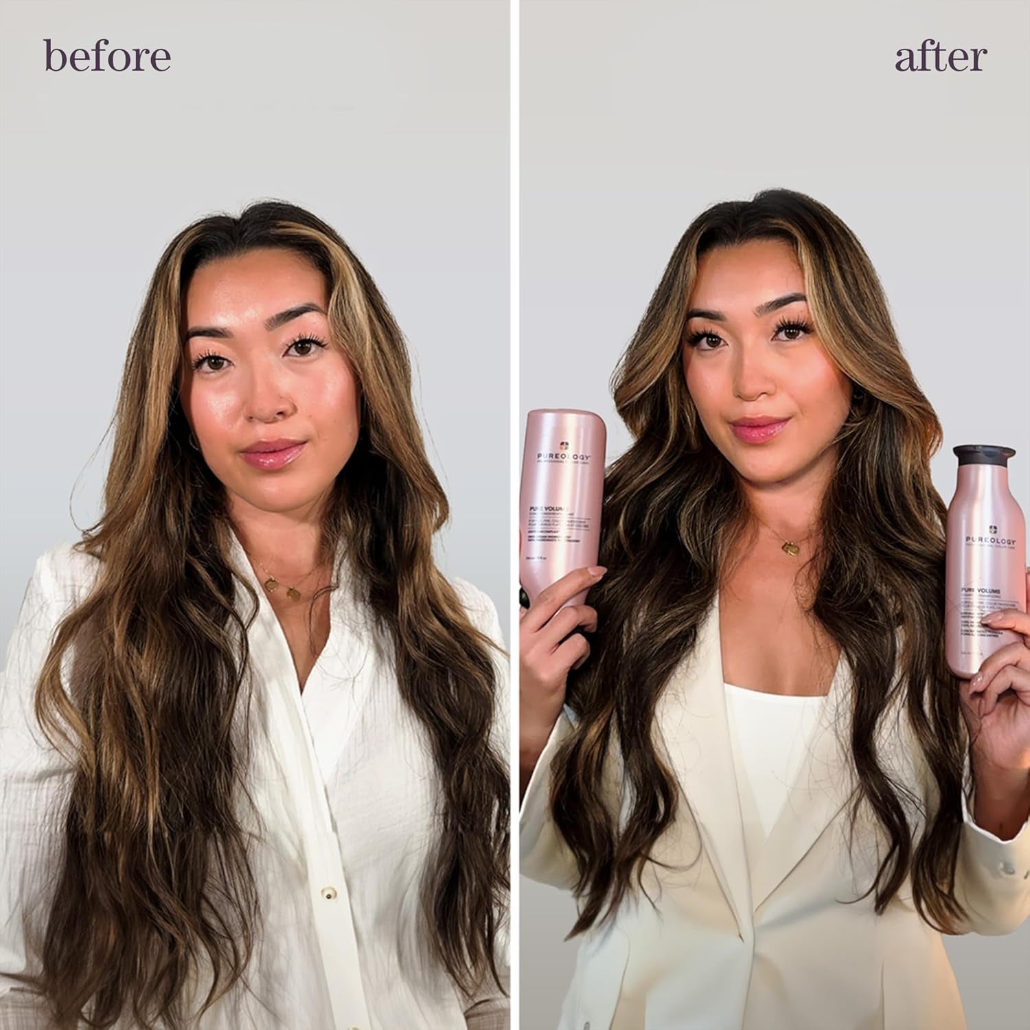 Pureology Pure Volume Shampoo - for Flat, Fine, Color-Treated Hair, Adds Lightweight Volume and Body, Clarifies Buildup, Sulfate-Free & Vegan