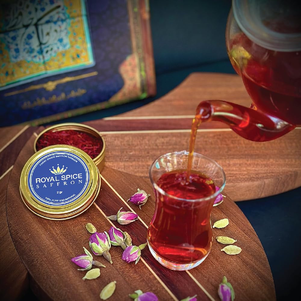 Saffron, Finest Pure Premium Saffron Threads. for Rice, Tea, Paella, Desserts, and All Culinary Delights.