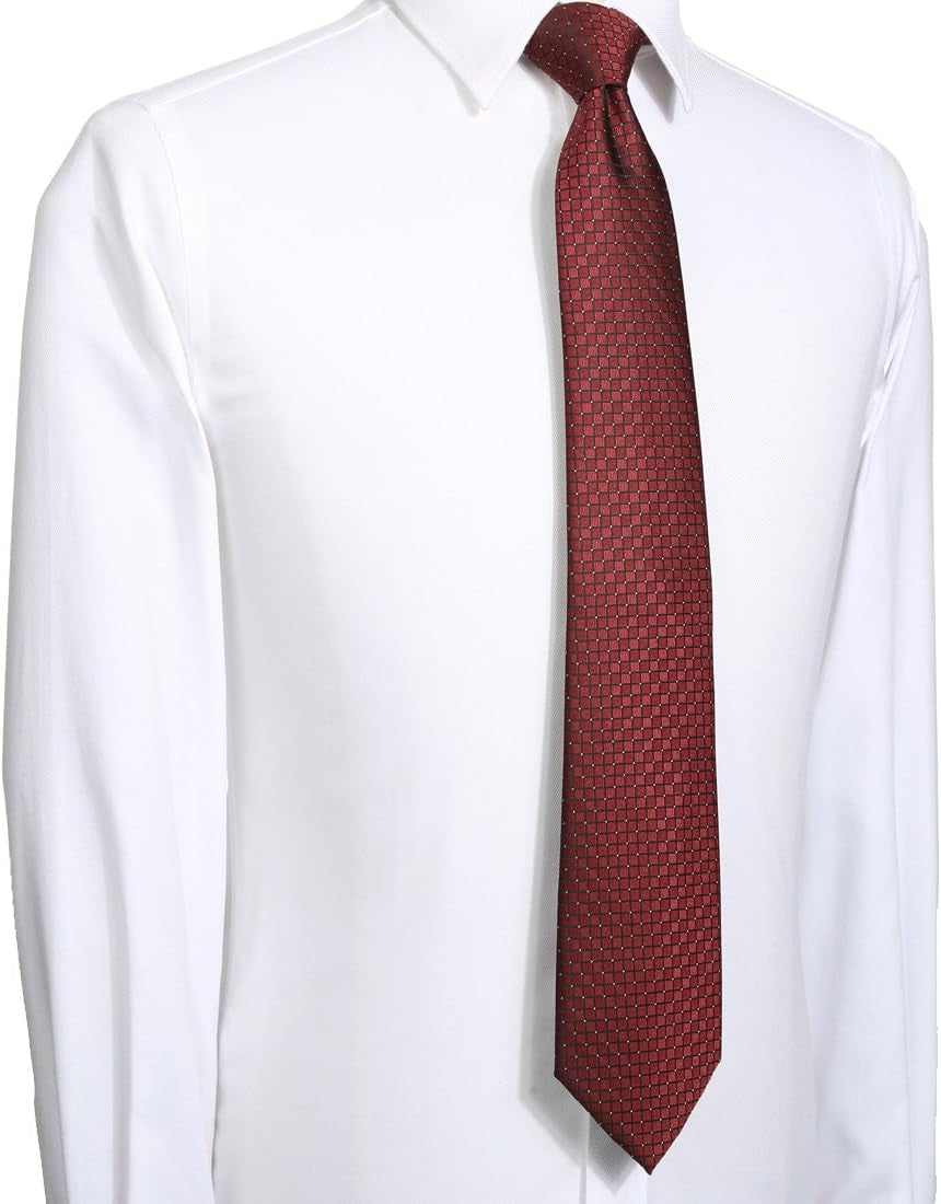Mens 63'' XL Extra Long Tie Solid Festive Necktie + Gift Box