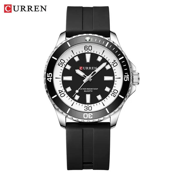 CURREN Watches For Men Luxury Silicone Strap Military Army Sports Watch Wristwatch Waterproof Luminous Male Clocks Relogio Masculino 8448