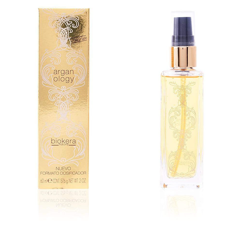 '- Argan Oil Hair Serum - Biokera Arganology - 60 Ml - for Very Dry and Damaged Hair - Nutrition and Shine - Revitalizes Hair - Extra Hydration