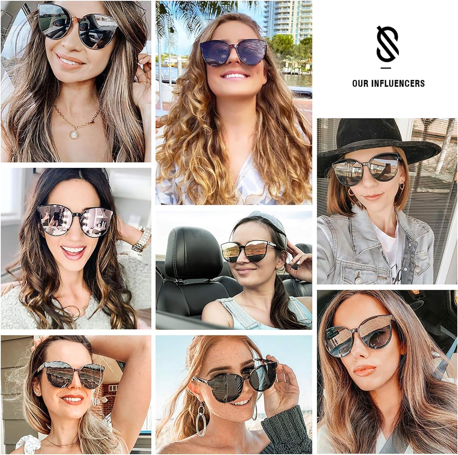 Oversized Round Sunglasses for Women and Men